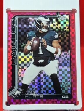 Jalen Hurts PINK X-FRACTOR 2026 Topps Chrome